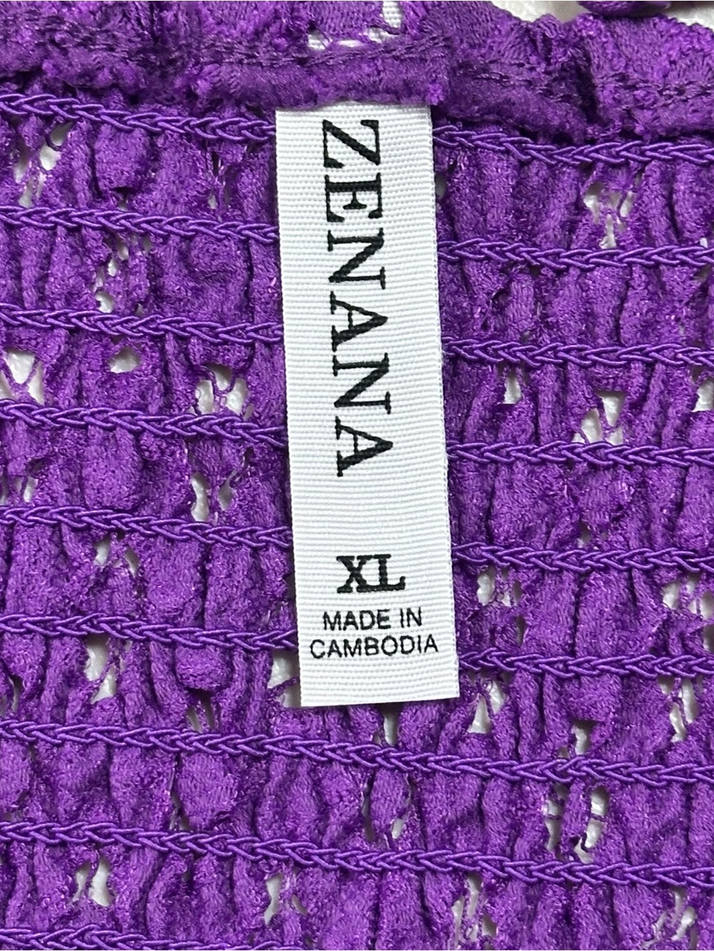 Zenana Outfitters Violet Floral Lace Bralette with Crisscross Straps - Picture 3 of 5
